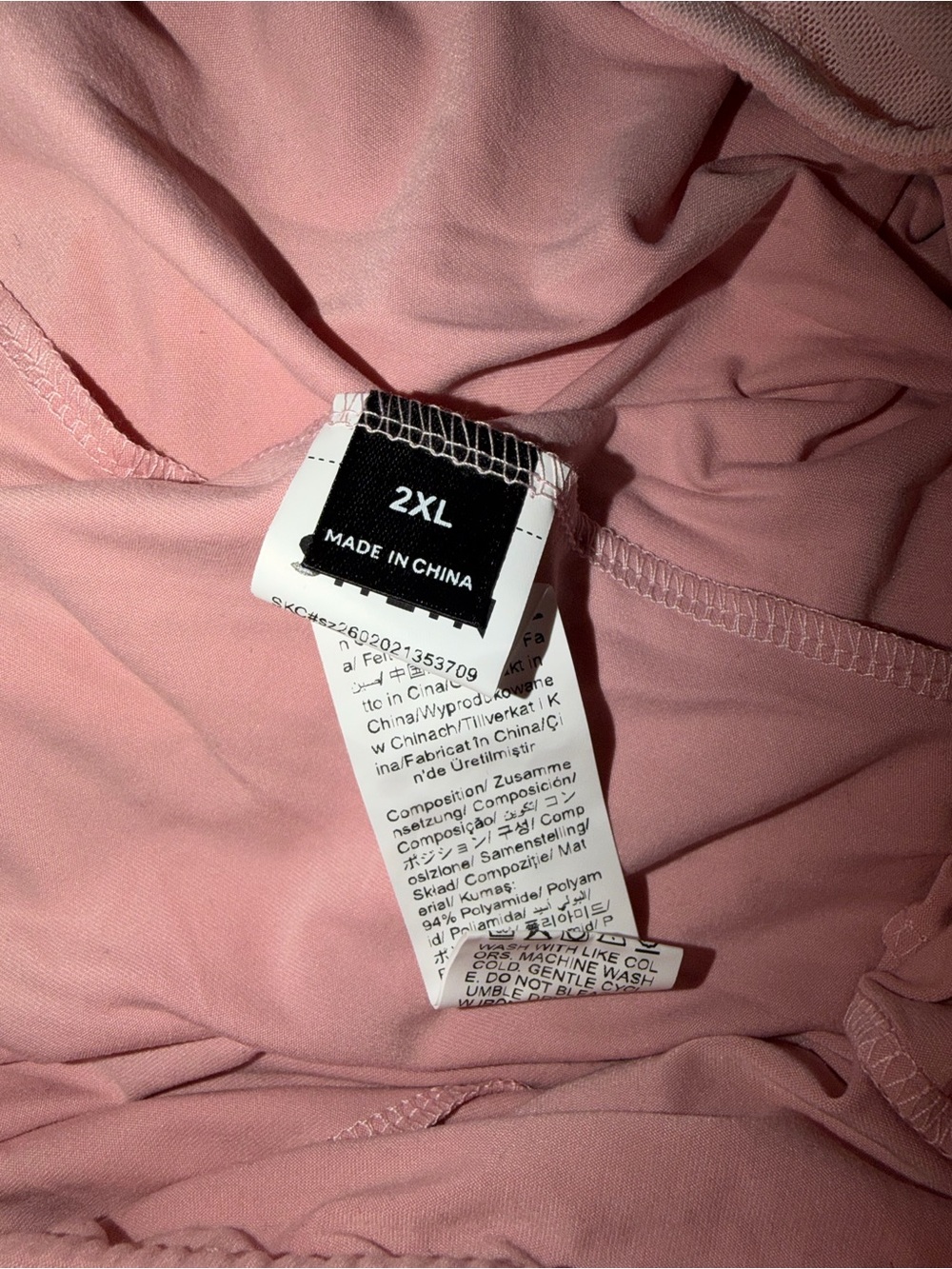 Pink Ruffled Asymmetric Mini Skort - Picture 5 of 5